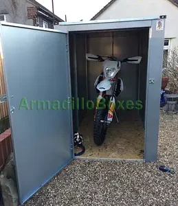 Motorcycle storage shed