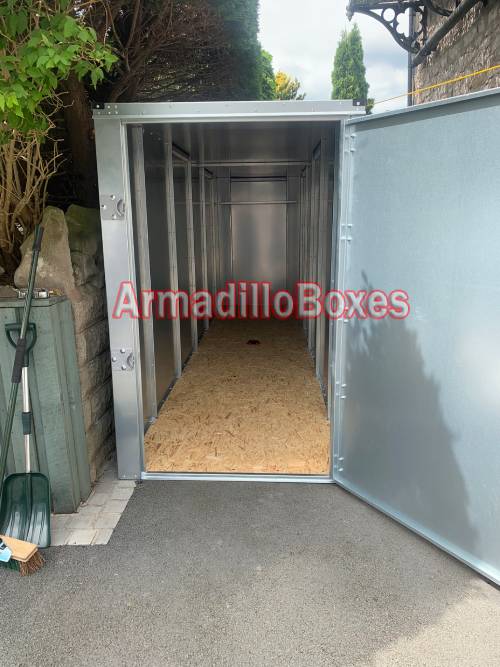 17ft Long Motorcycle shed front