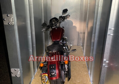 Harley Davidson 2008 XL1200L Sportster ArmadilloBoxes HD secure motorcycle shed